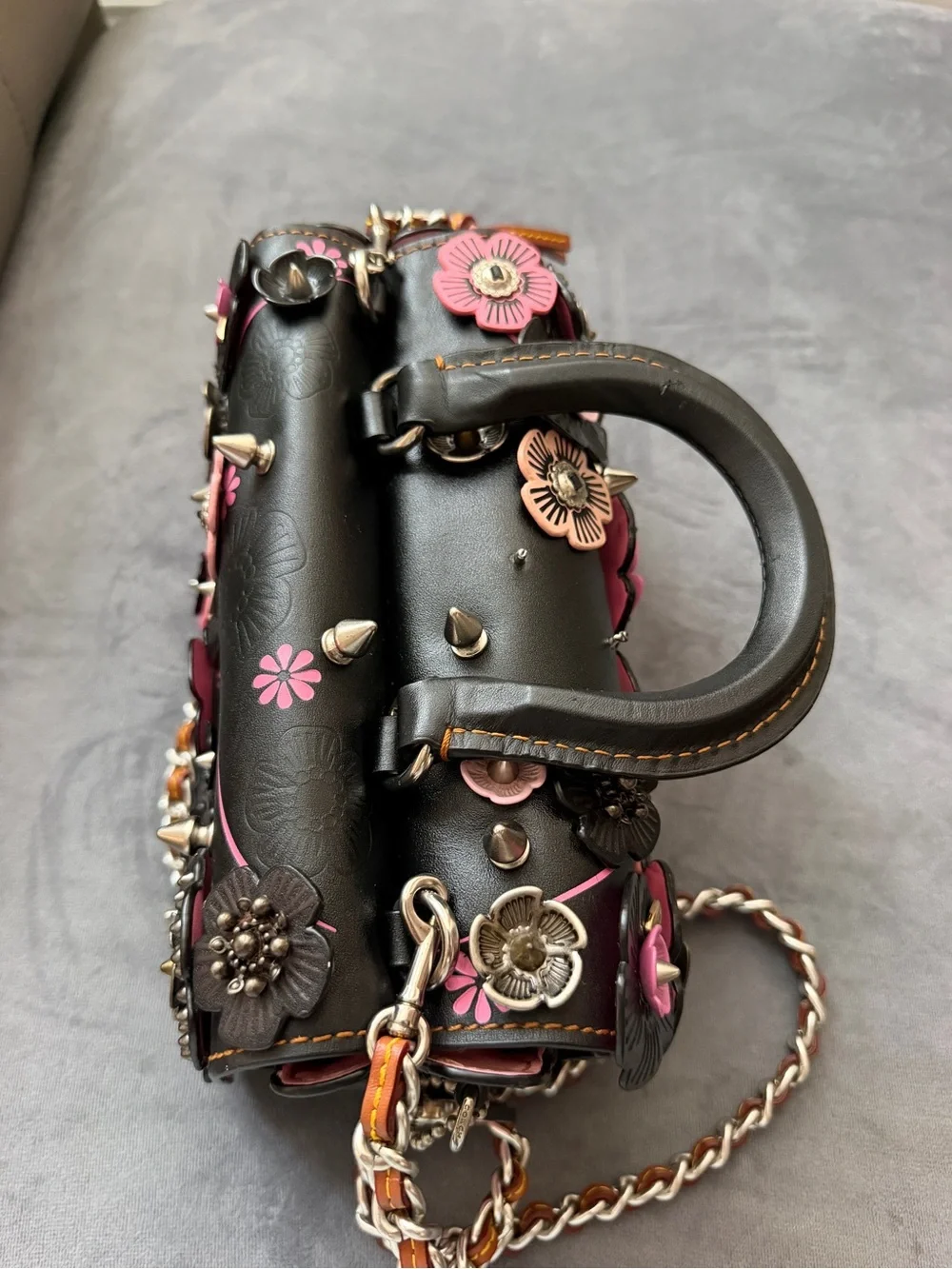 STUNNING & ULTRA-RARE Coach 1941 Tea Rose Double Dinky Satchel